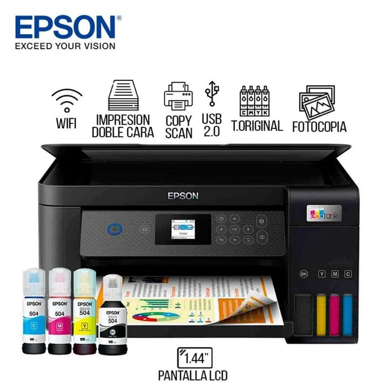 EPSON - Impresora Epson Multifuncional EcoTank L4260 WIFI Duplex-Pantalla LCD
