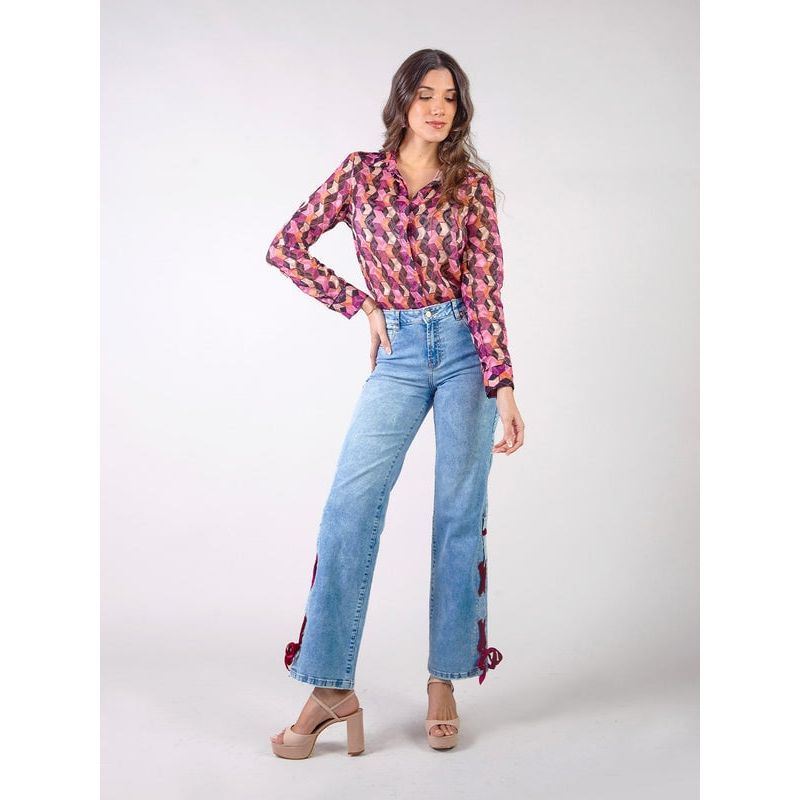 MICHELLE BELAU - AIMEE - PANTALÓN DENIM CORTE RECTO