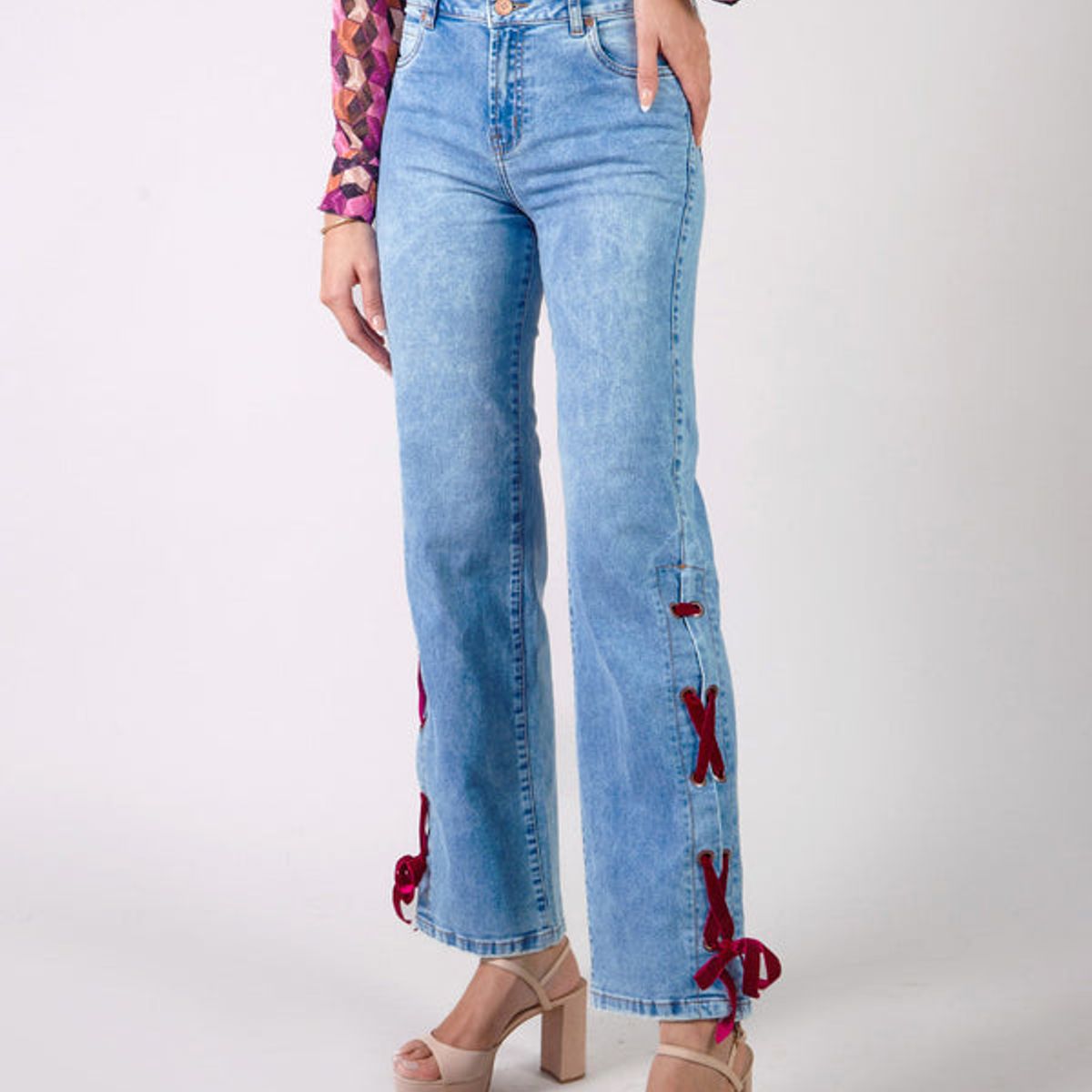 MICHELLE BELAU - AIMEE - PANTALÓN DENIM CORTE RECTO