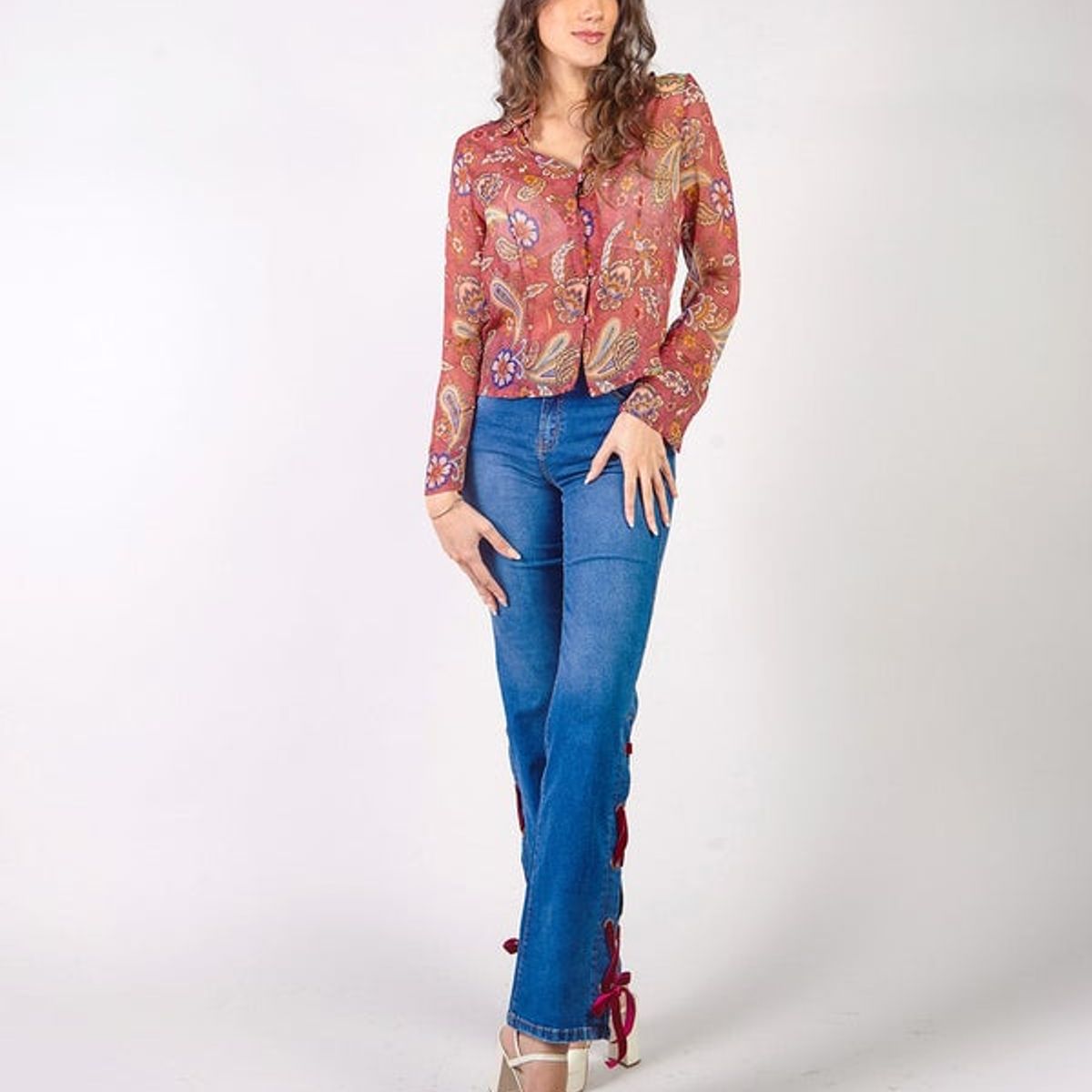 MICHELLE BELAU - AIMEE - PANTALÓN DENIM CORTE RECTO