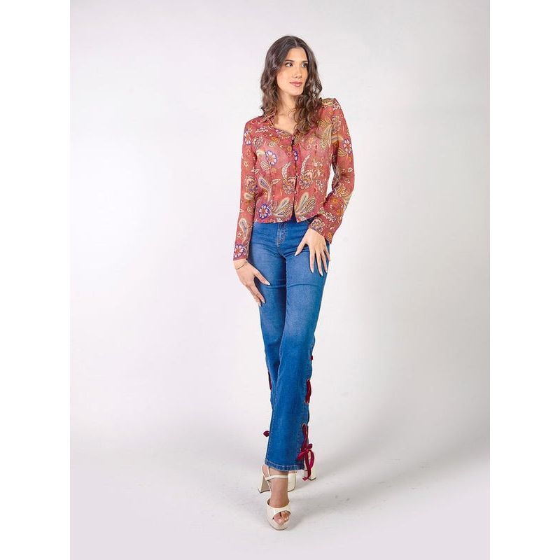 MICHELLE BELAU - AIMEE - PANTALÓN DENIM CORTE RECTO