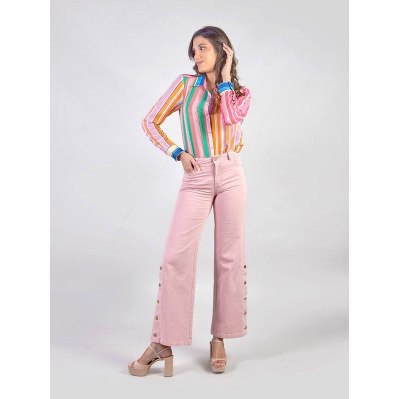 MICHELLE BELAU - VICTORIA - PANTALÓN DENIM PALAZZO