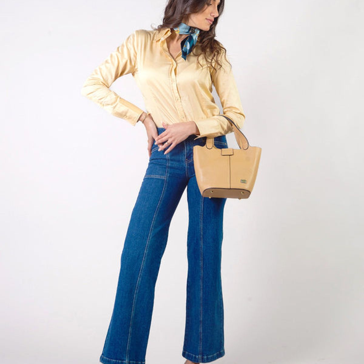 MICHELLE BELAU - PERLA - PANTALÓN DENIM CORTE RECTO