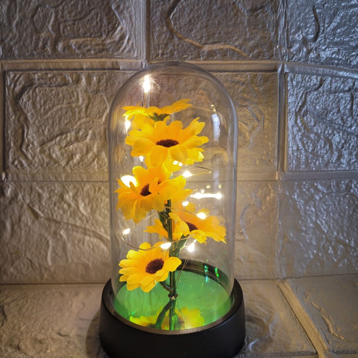 GENERICO - Girasoles encapsulado con luz