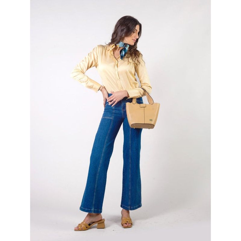 MICHELLE BELAU - PERLA - PANTALÓN DENIM CORTE RECTO