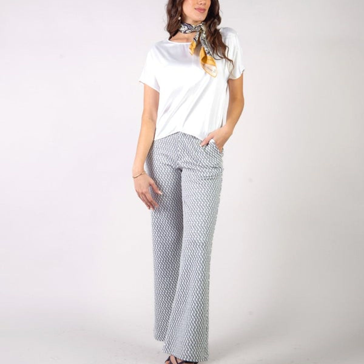 MICHELLE BELAU - LILIANA - PANTALÓN RECTO DE TELA DE PUNTO