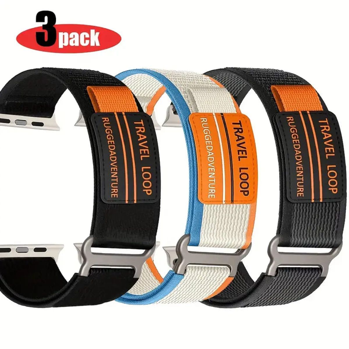 MEGIMPERU - Correa Deportiva para Apple Watch 42444549mm - Pack X3