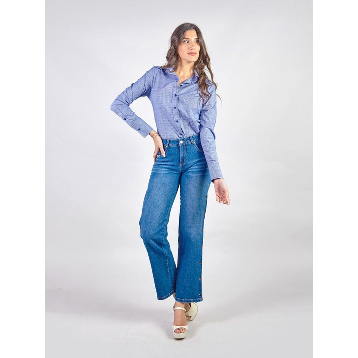 MICHELLE BELAU - LIA - PANTALÓN DENIM CORTE RECTO