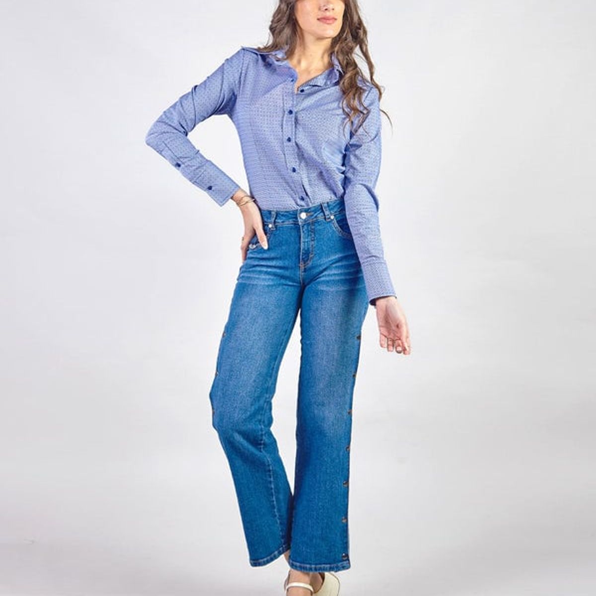 MICHELLE BELAU - LIA - PANTALÓN DENIM CORTE RECTO
