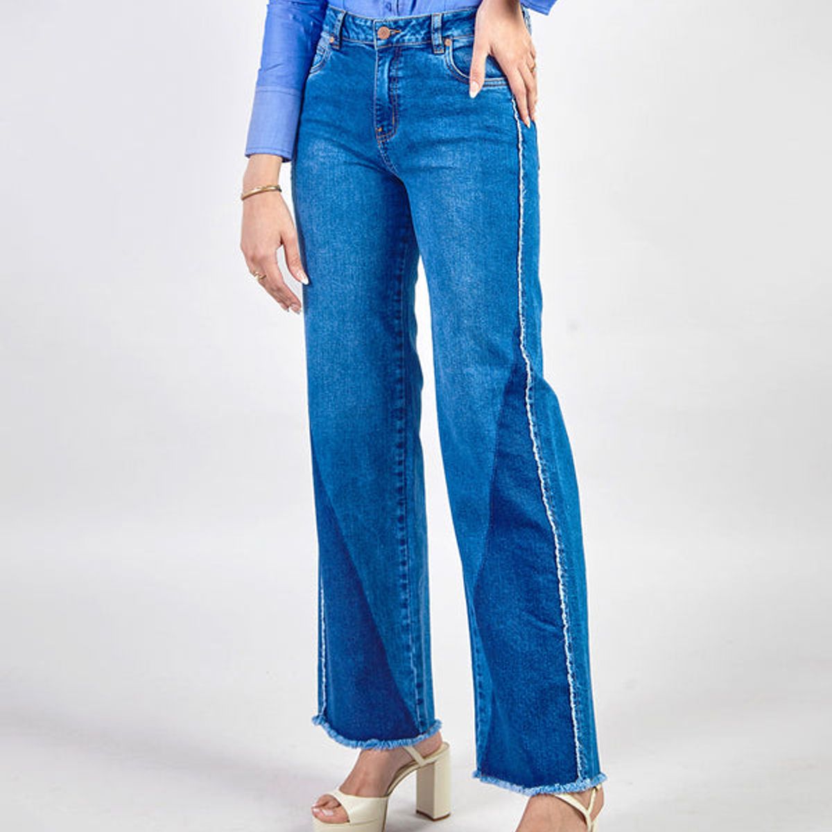 MICHELLE BELAU - ELLIE - PANTALÓN DENIM CORTE RECTO