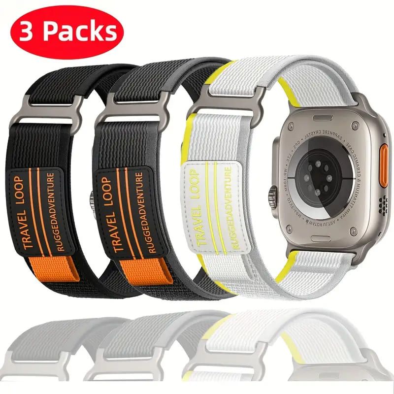 MEGIMPERU - Correa Deportiva para Apple Watch 42444549mm - Pack X3