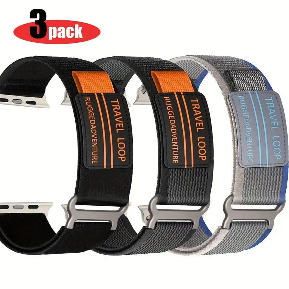 MEGIMPERU - Correa Deportiva para Apple Watch 42444549mm - Pack X3