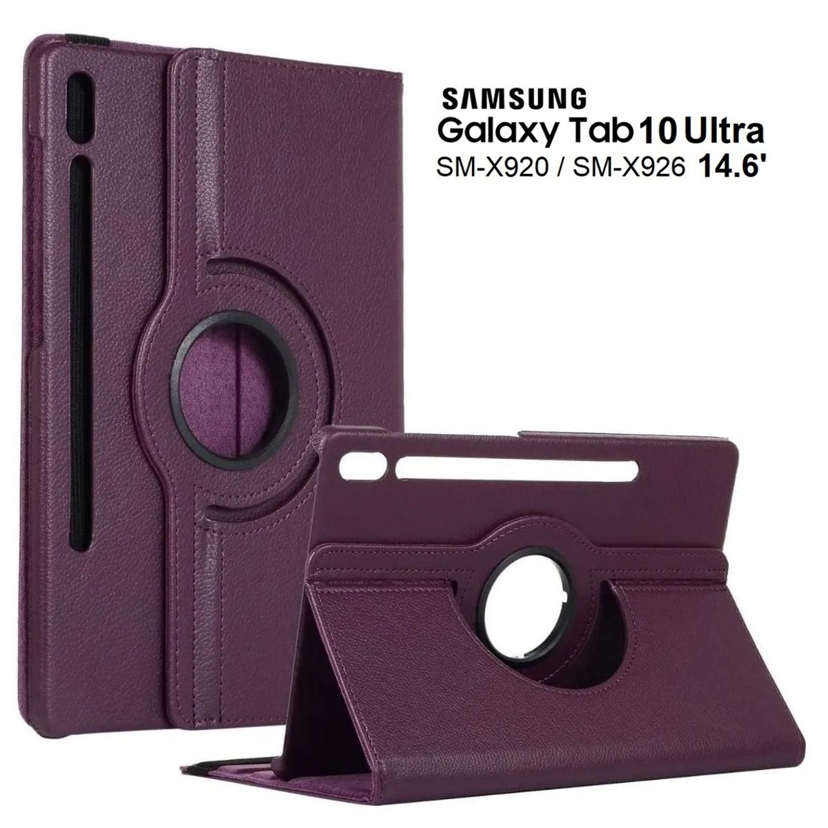 GENERICO - Funda Giratoria para Samsung Tab S10 Ultra 14.6 SM-X920 X926 Case 360°