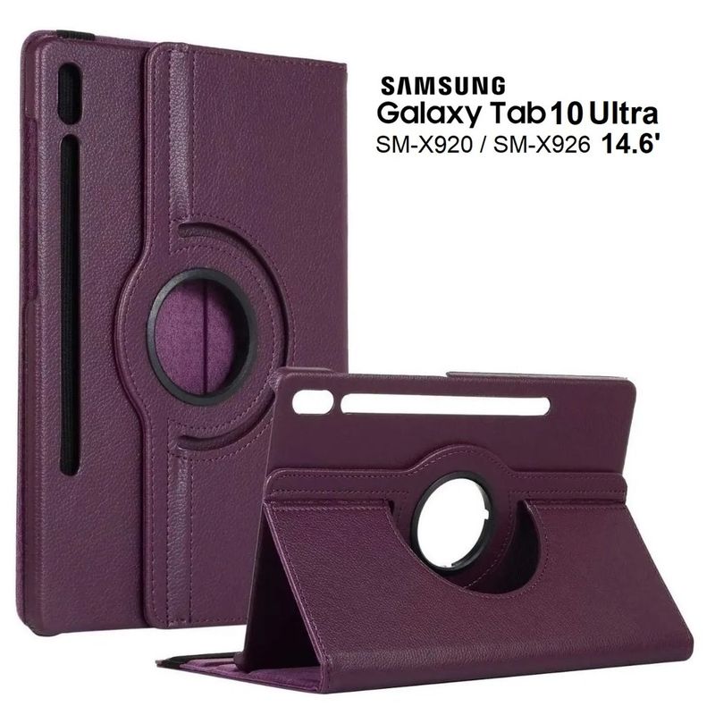 GENERICO - Funda Giratoria para Samsung Tab S10 Ultra 14.6 SM-X920 X926 Case 360°