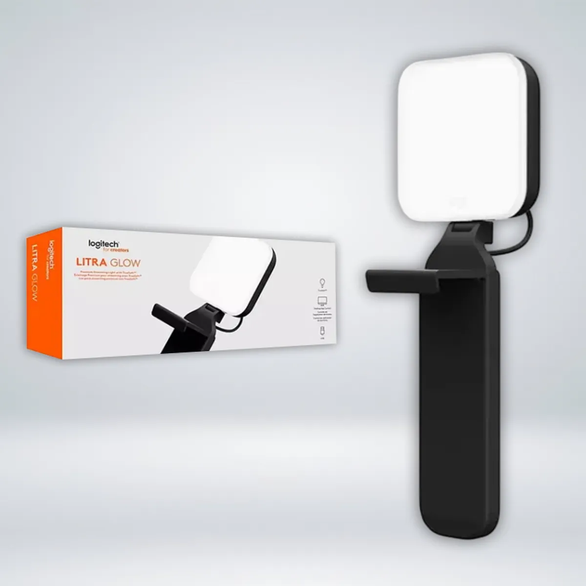 LOGITECH - LUZ PREMIUM LOGITECH LITRA GLOW USB-A BLACK