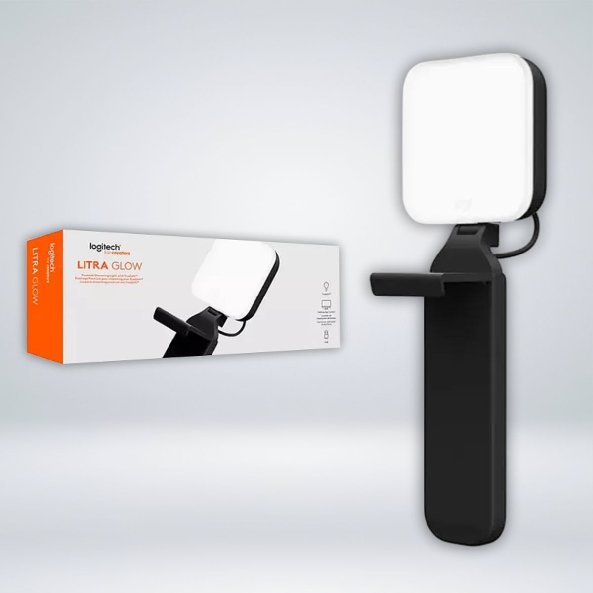 LOGITECH - LUZ PREMIUM LOGITECH LITRA GLOW USB-A BLACK