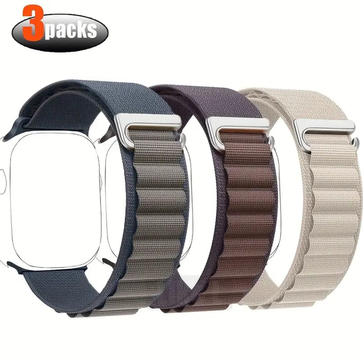 MEGIMPERU - Correa Deportiva para Apple Watch 42444549mm - Pack X3