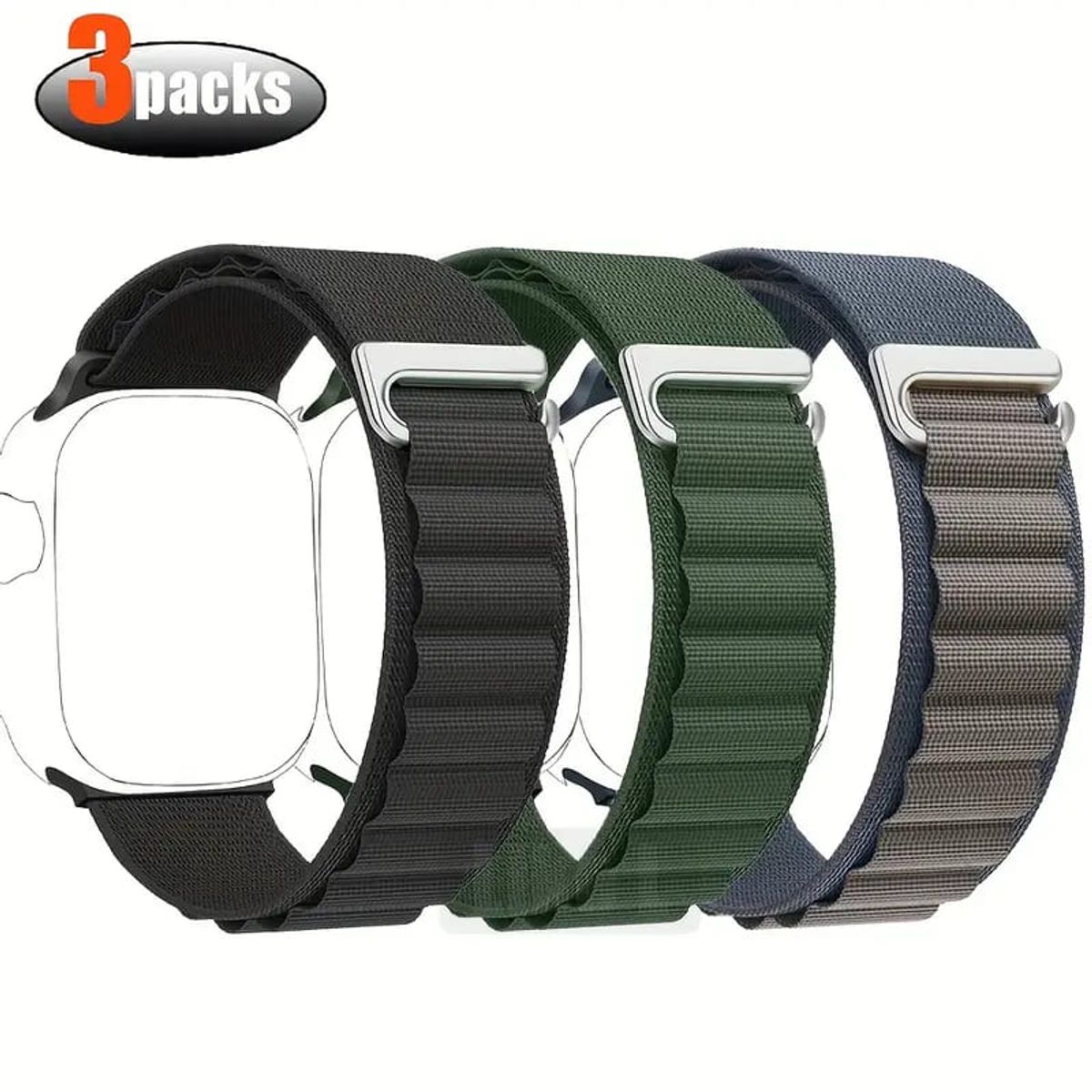 MEGIMPERU - Correa Deportiva para Apple Watch 42444549mm - Pack X3