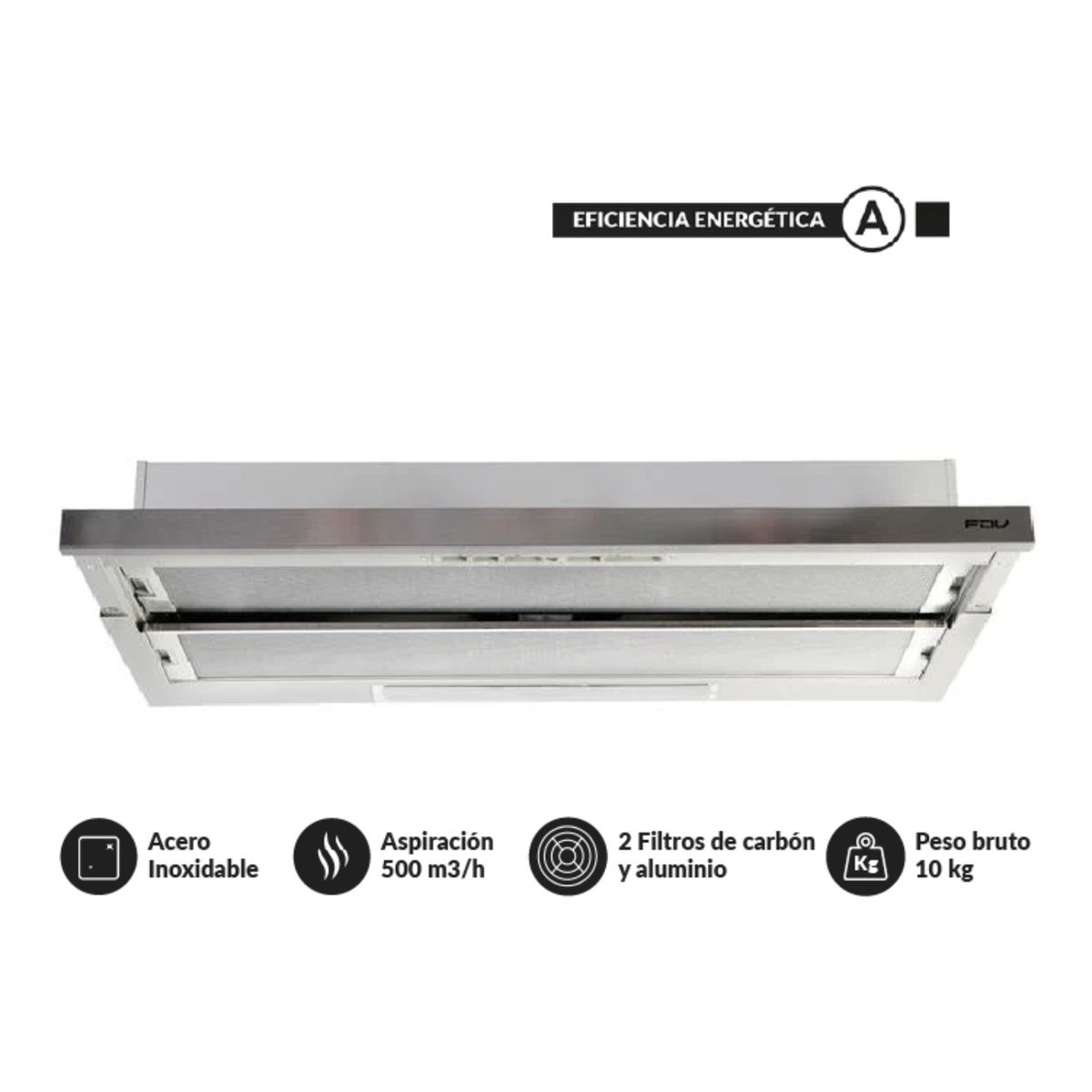 FDV - Campana Extractora Slider 3.0 Urban 90 Inox FDV