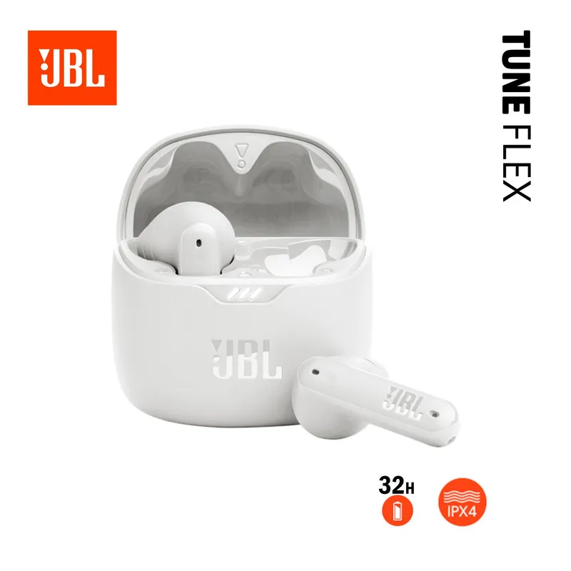 JBL - Audifonos In-Ear Tune Flex Perfect Fit Bluetooth 32Hrs Blanco