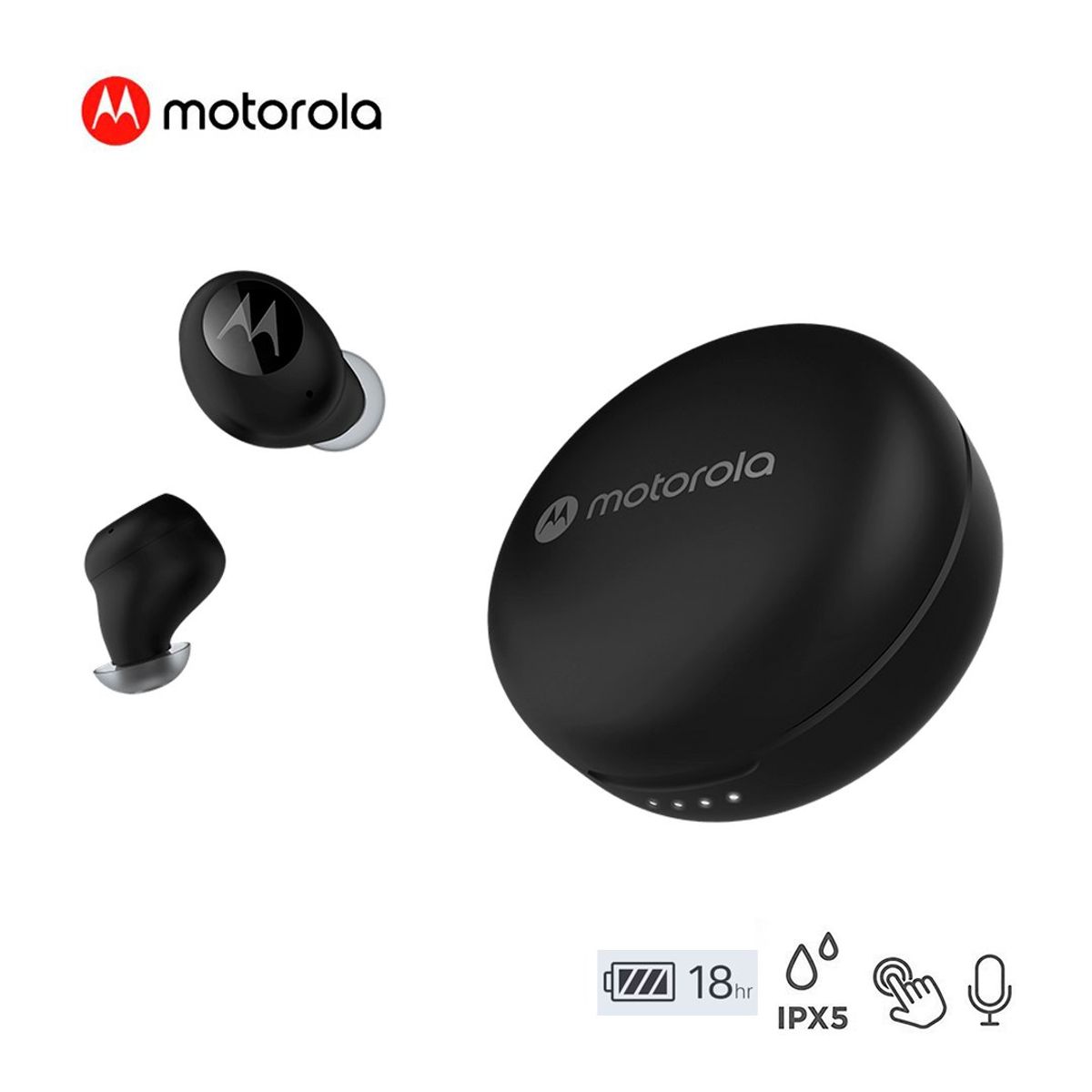 MOTOROLA - Audífonos in ear Bluetooth Ipx5 Moto Buds 250 18hrs Negro