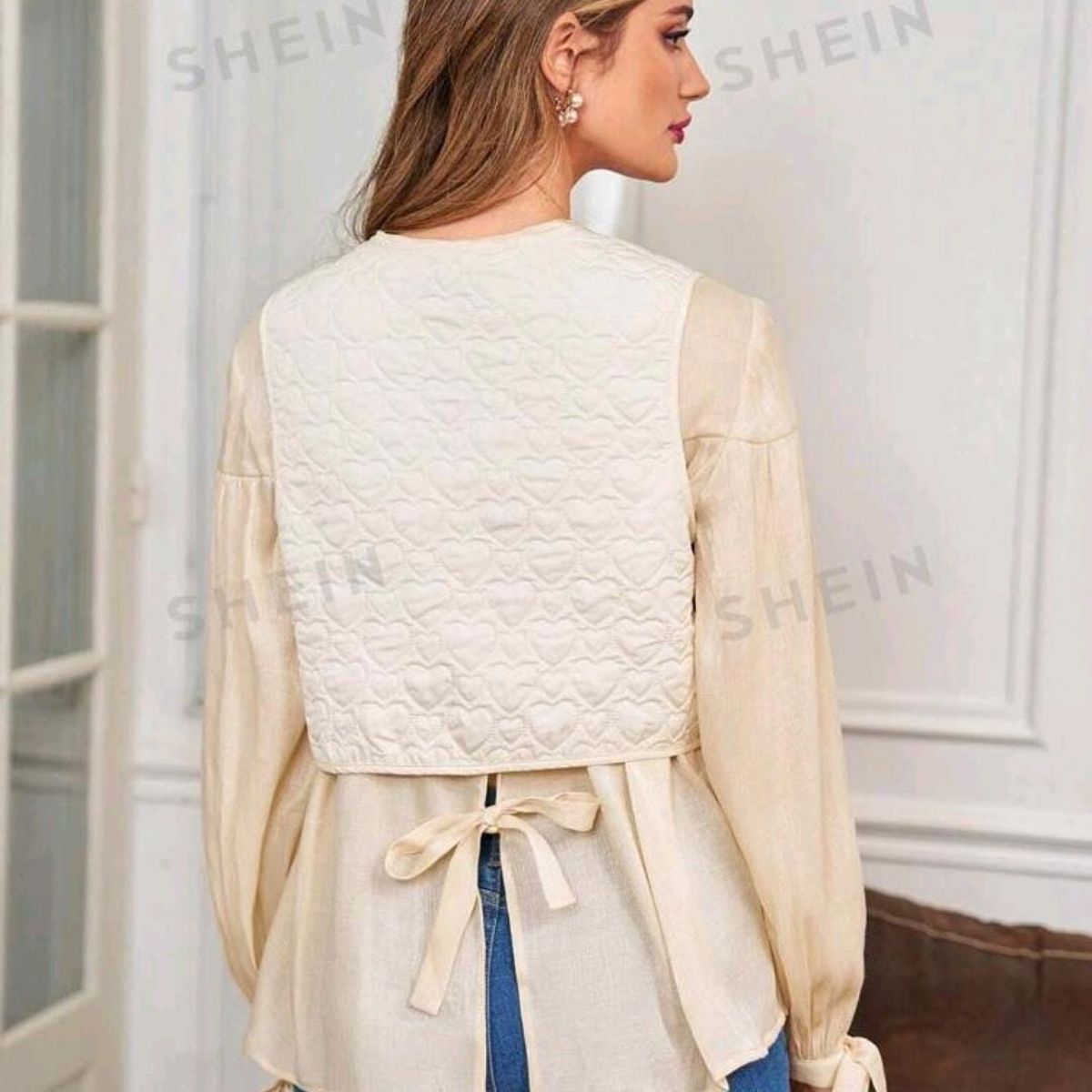 GENERICO - SHEIN Chaqueta Acolchada Sin Mangas