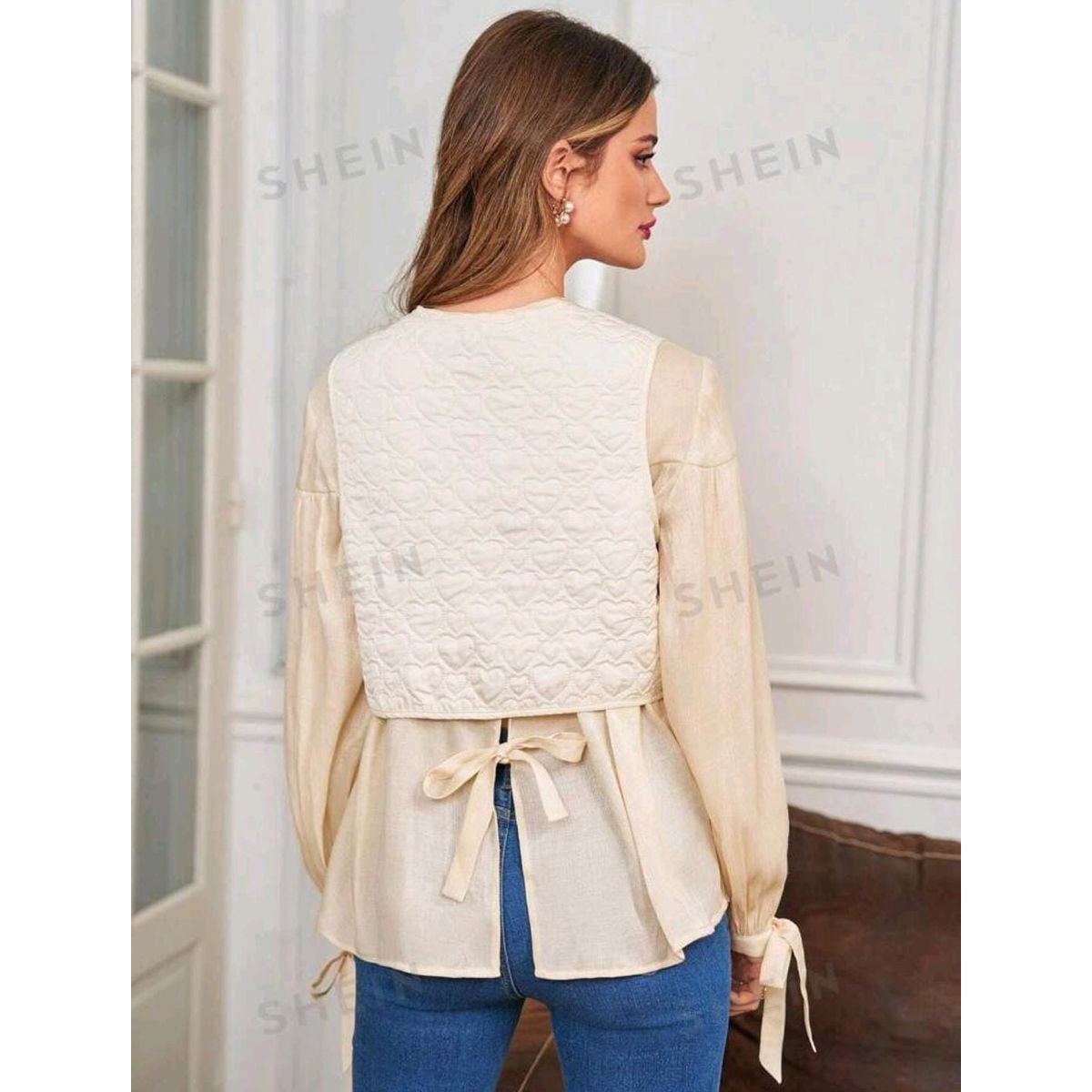 GENERICO - SHEIN Chaqueta Acolchada Sin Mangas