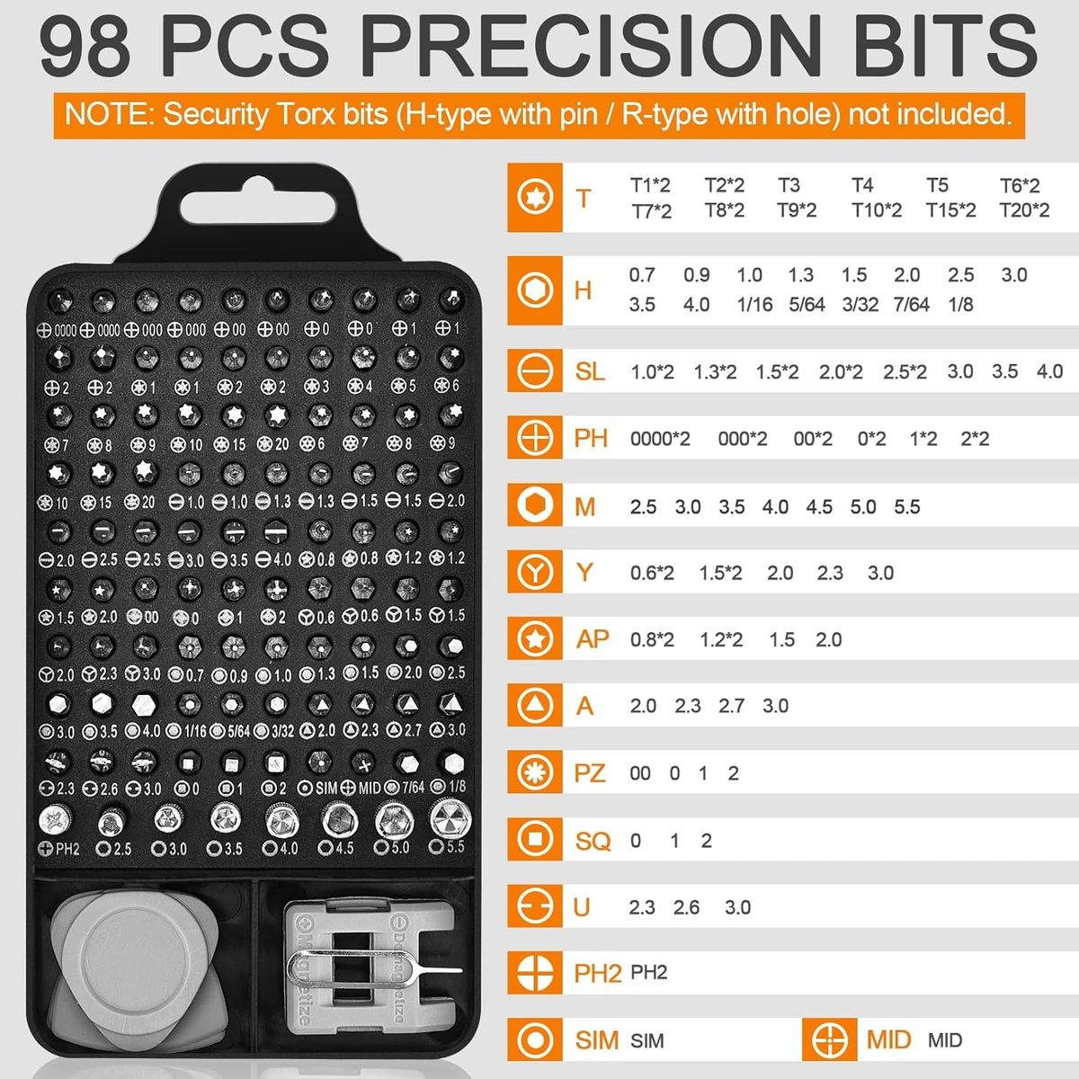 OEM - Kit De Herramientas De Reparación Magnética 115 En 1