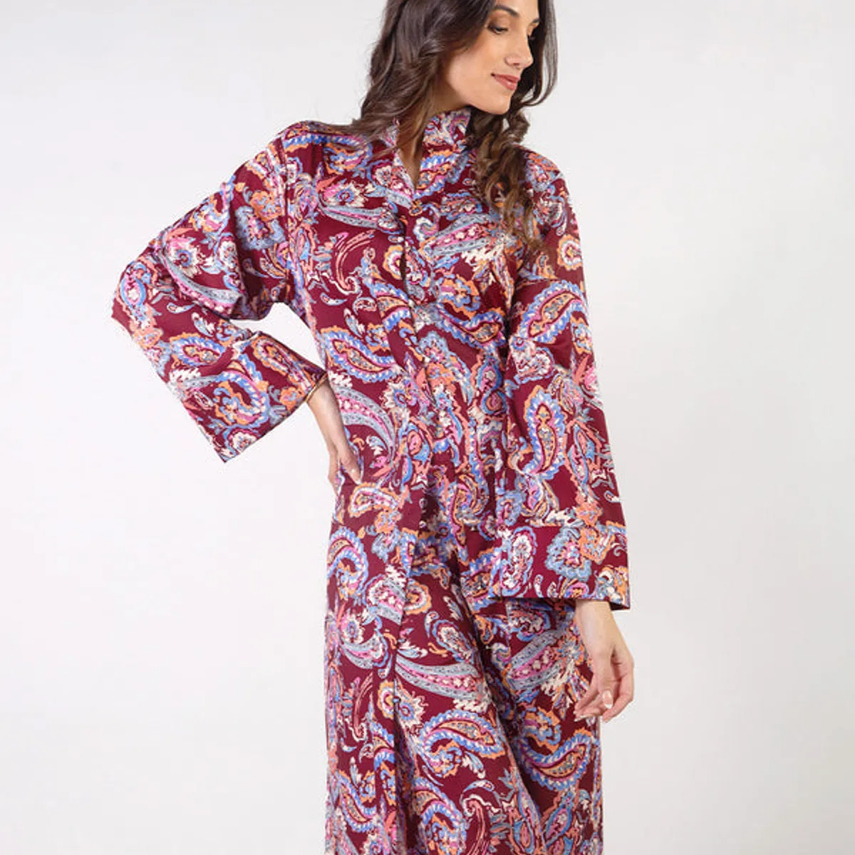 MICHELLE BELAU - AURORA - VESTIDO LARGO CUELLO NERU