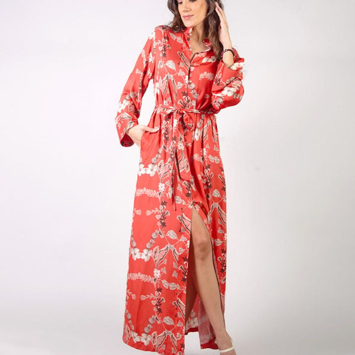 MICHELLE BELAU - OLIE - VESTIDO MANGA LARGA CON CINTURÓN