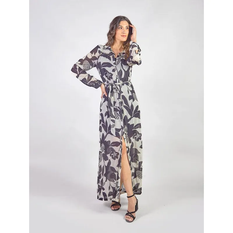 MICHELLE BELAU - GALIA - VESTIDO CAMISERO MANGA LARGA