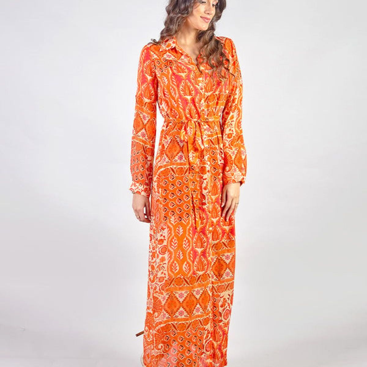 MICHELLE BELAU - GALIA - VESTIDO CAMISERO MANGA LARGA