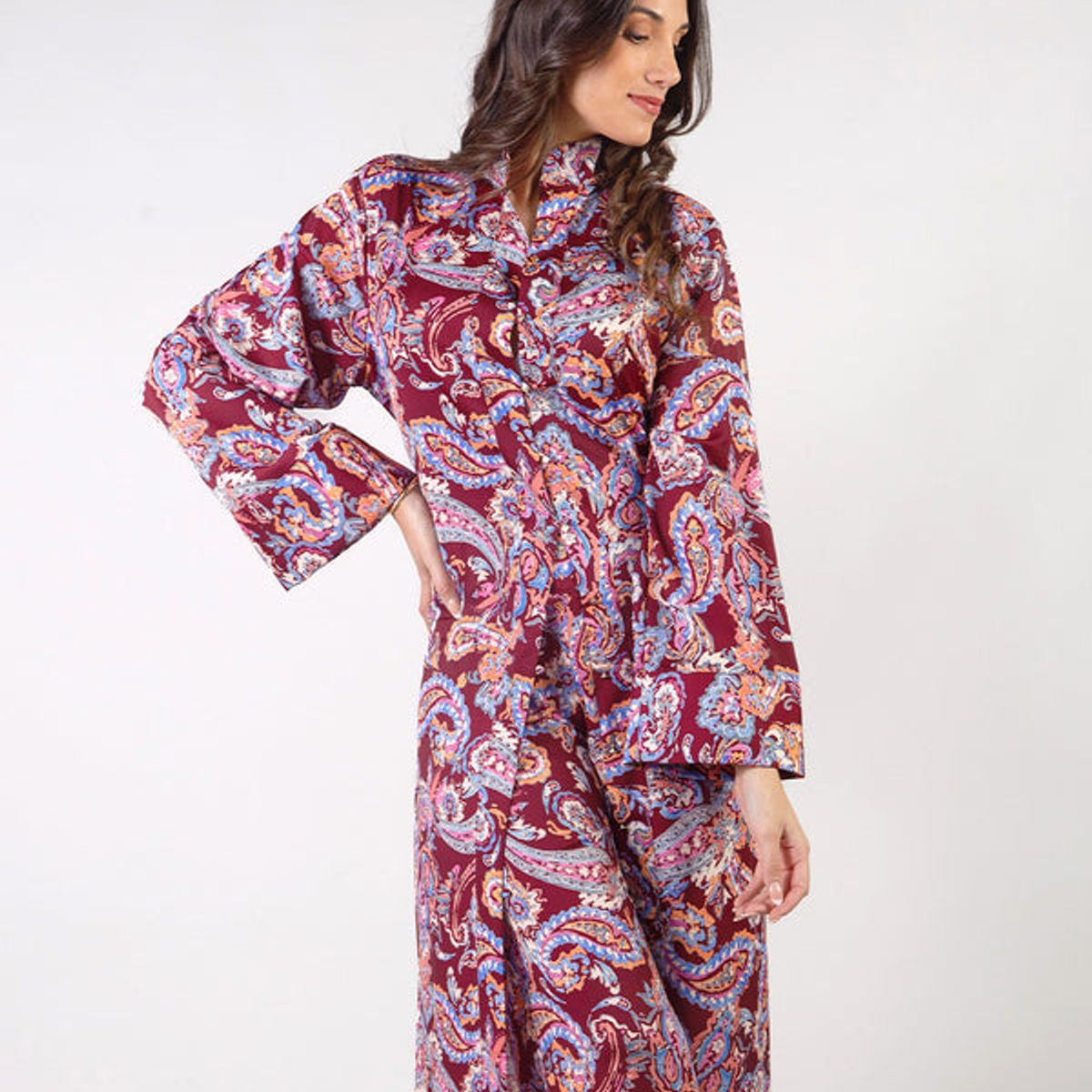 MICHELLE BELAU - AURORA - VESTIDO LARGO CUELLO NERU