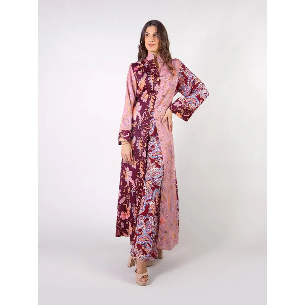 MICHELLE BELAU - AURORA - VESTIDO LARGO CUELLO NERU