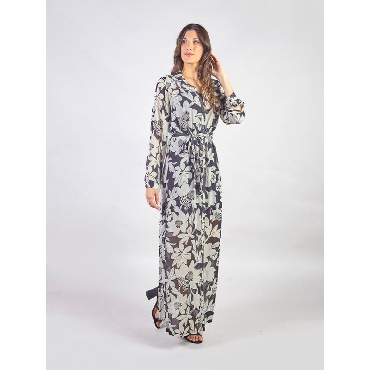 MICHELLE BELAU - GALIA - VESTIDO CAMISERO MANGA LARGA