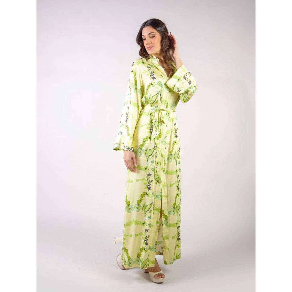 MICHELLE BELAU - OLIE - VESTIDO MANGA LARGA CON CINTURÓN