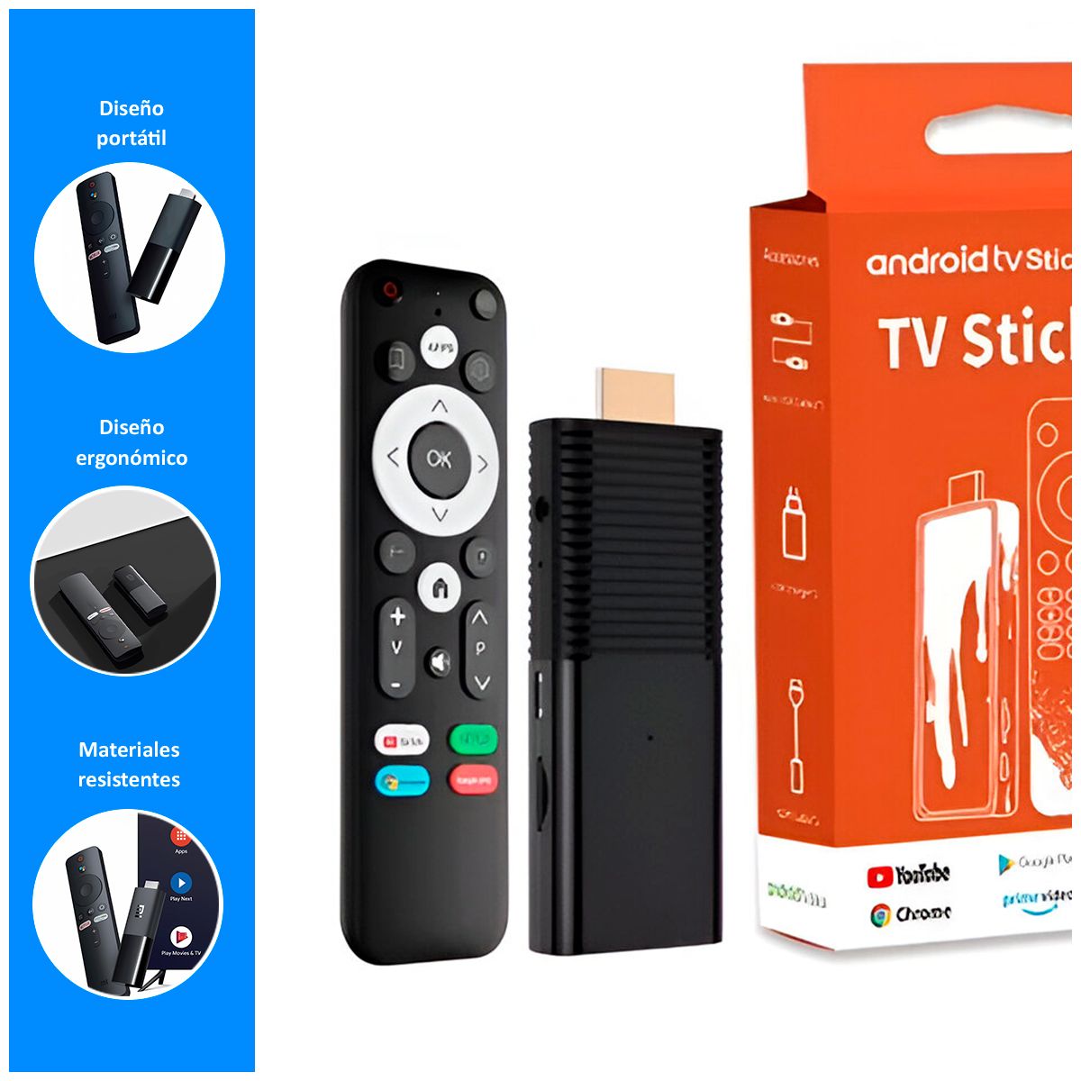 GENERICO - Convertidor a Smart TV Stick Pro 4K y Asistente de Voz