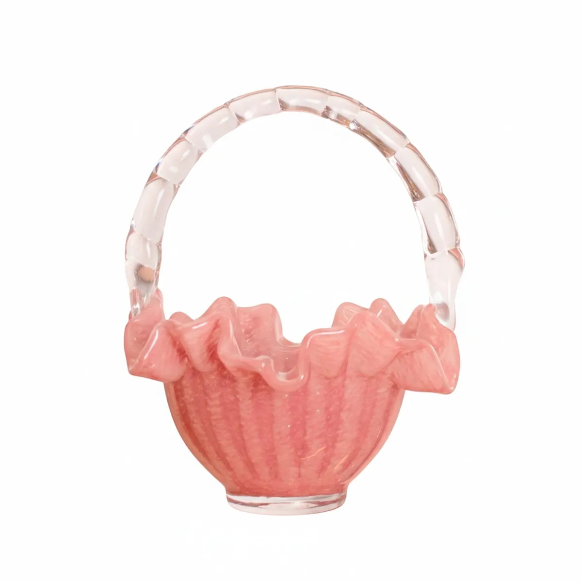 PANORAMA HOGAR - CENTRO DE MESA CON ASA VERONA VIDRIO MURANO