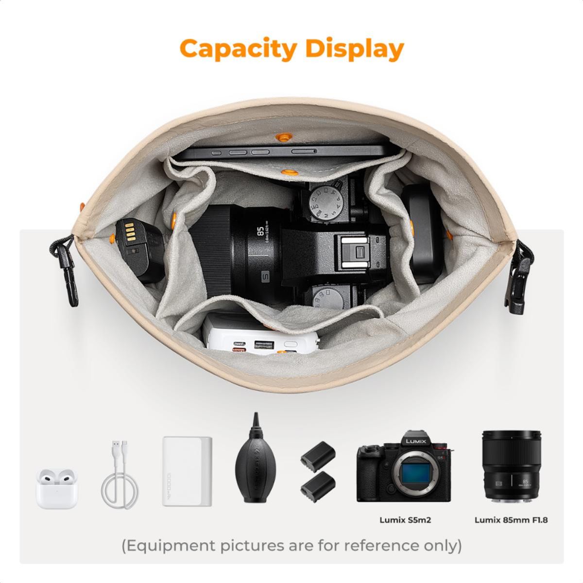 K&F CONCEPT - BOLSA PARA CÁMARA K&F CONCEPT KF13168V1 COMPACTA ELEGANTE Y FUNCIONAL