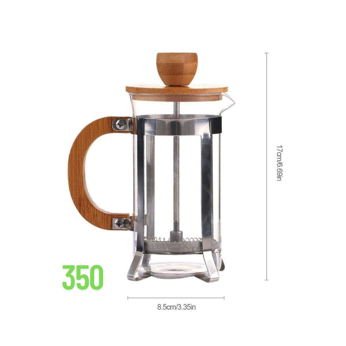 GENERICO - Cafetera prensa BAMBU 350 cc