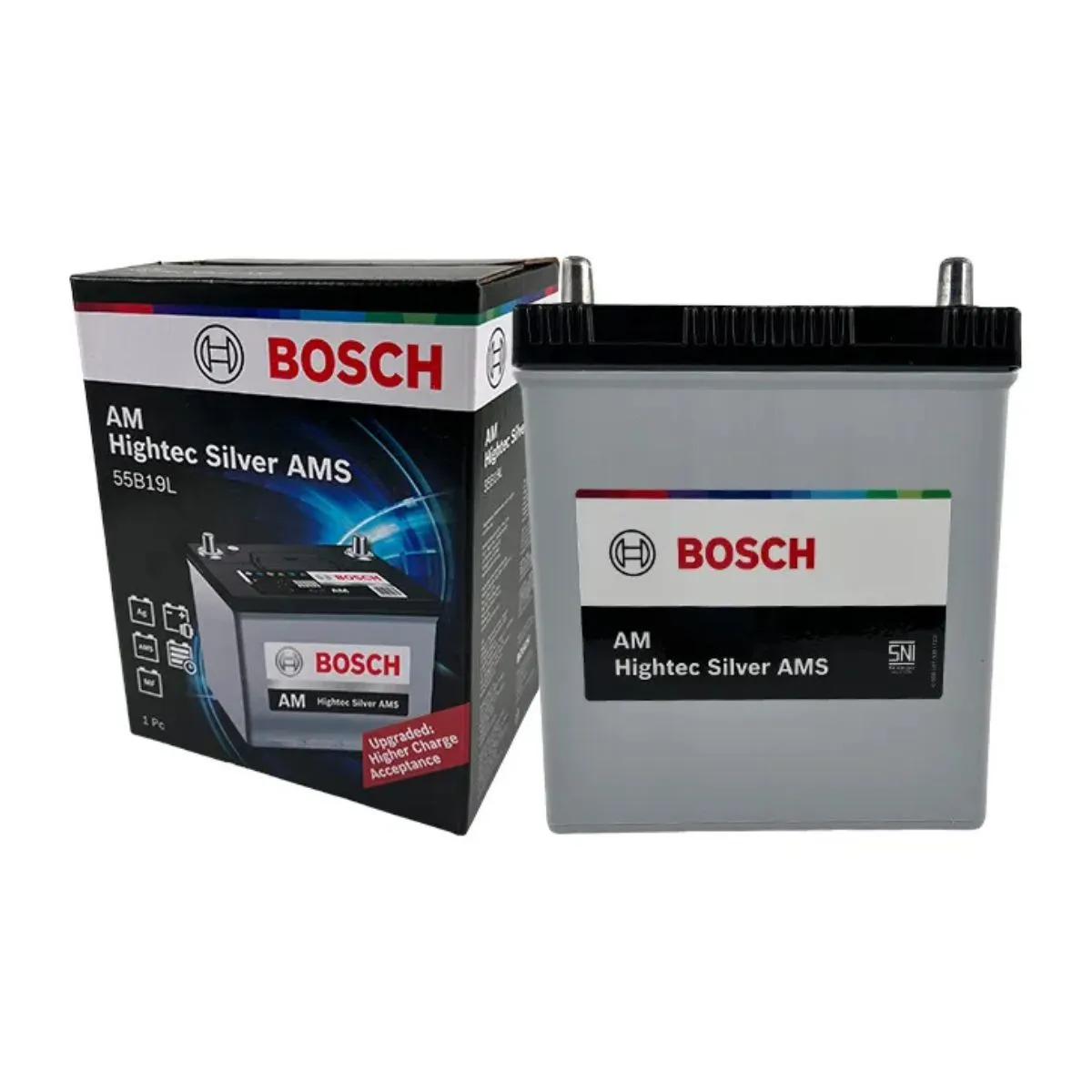 BOSCH - Batería Bosch AMS 55B19L 11 Placas 41Ah/400A Para Toyota Suzuki Nissan Y Más