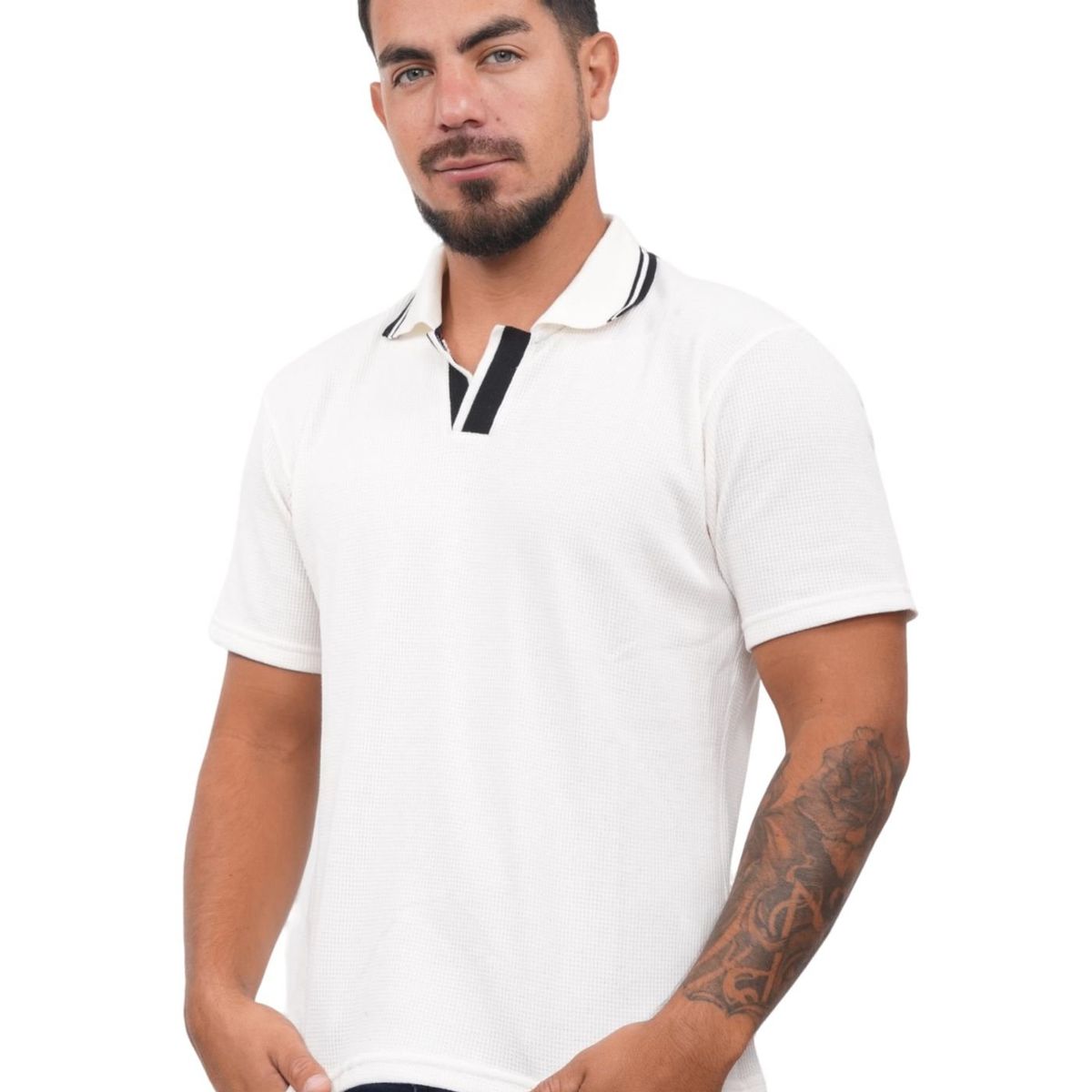 J JERAOUS - POLO CAMISERO JERAOUS LEGER MANGA CORTA Perla