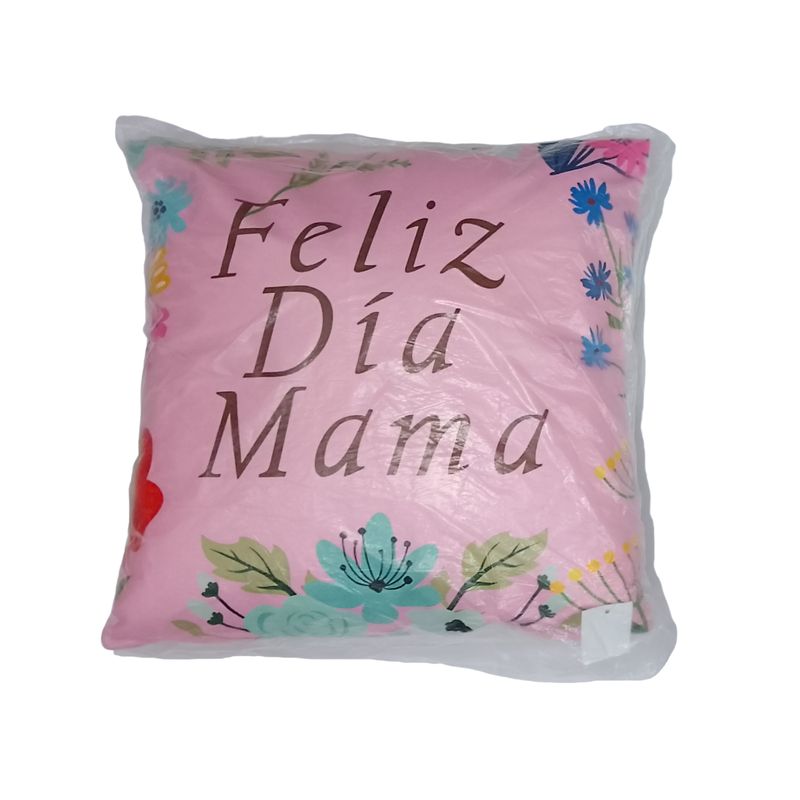 GENERICO - Cojín Diseño Feliz día Mamá  - Rosado
