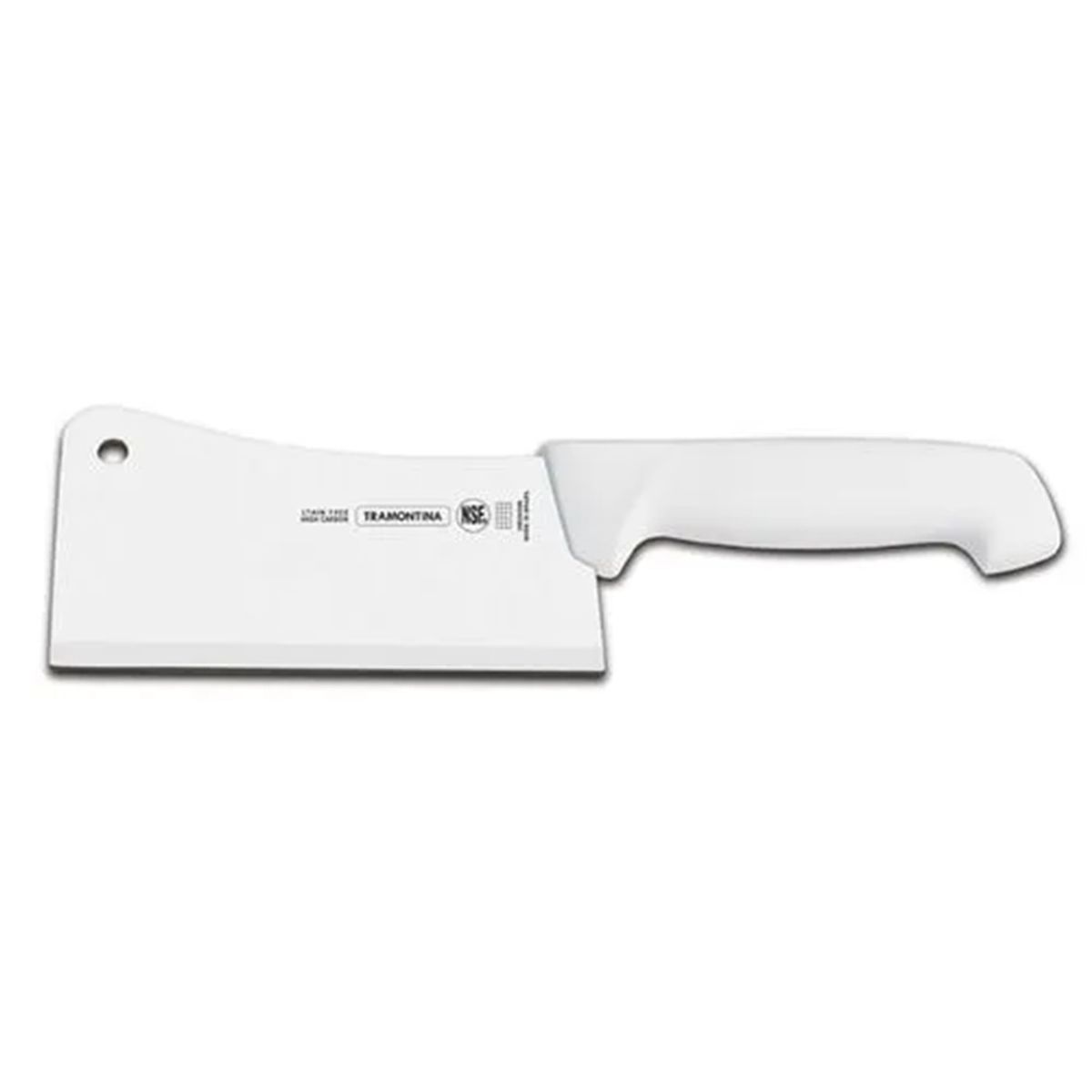 TRAMONTINA - CUCHILLO HACHA COCINA 6 PULGADAS TRAMONTINA MANGO BLANCO