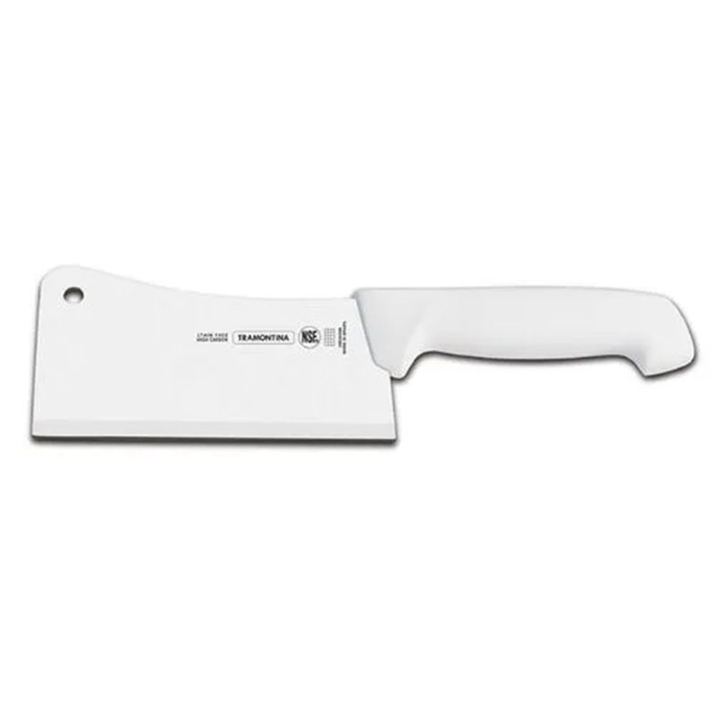 TRAMONTINA - CUCHILLO HACHA COCINA 6 PULGADAS TRAMONTINA MANGO BLANCO