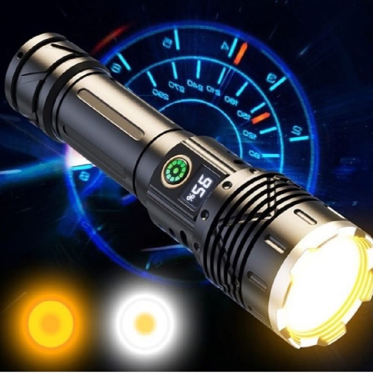 GENERICO - LINTERNA TACTICA POTENTE 2500 LM