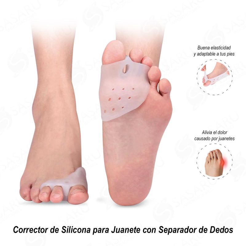 GENERICO - Corrector de Silicona para Juanete con Separador de Dedos