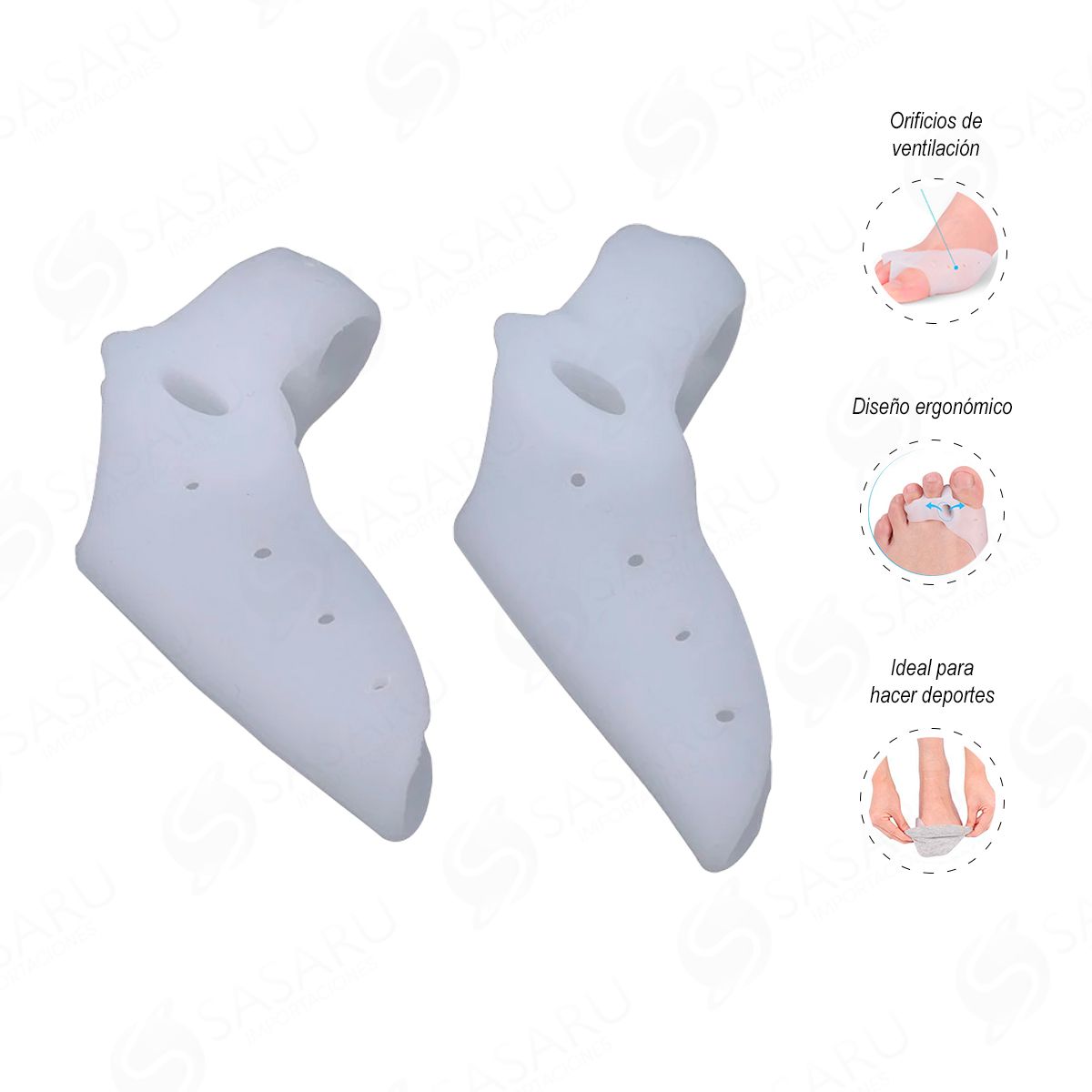 GENERICO - Corrector de Silicona para Juanete con Separador de Dedos