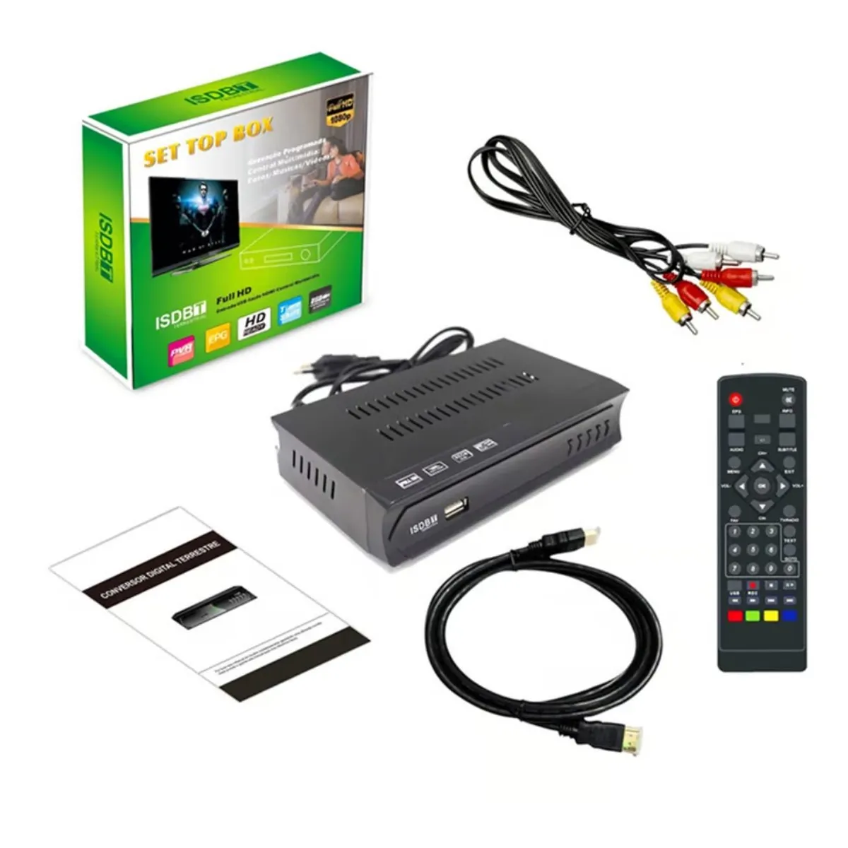 SEISA - Decodificador Sintonizador TV Señal Analogico a Digital Full HD