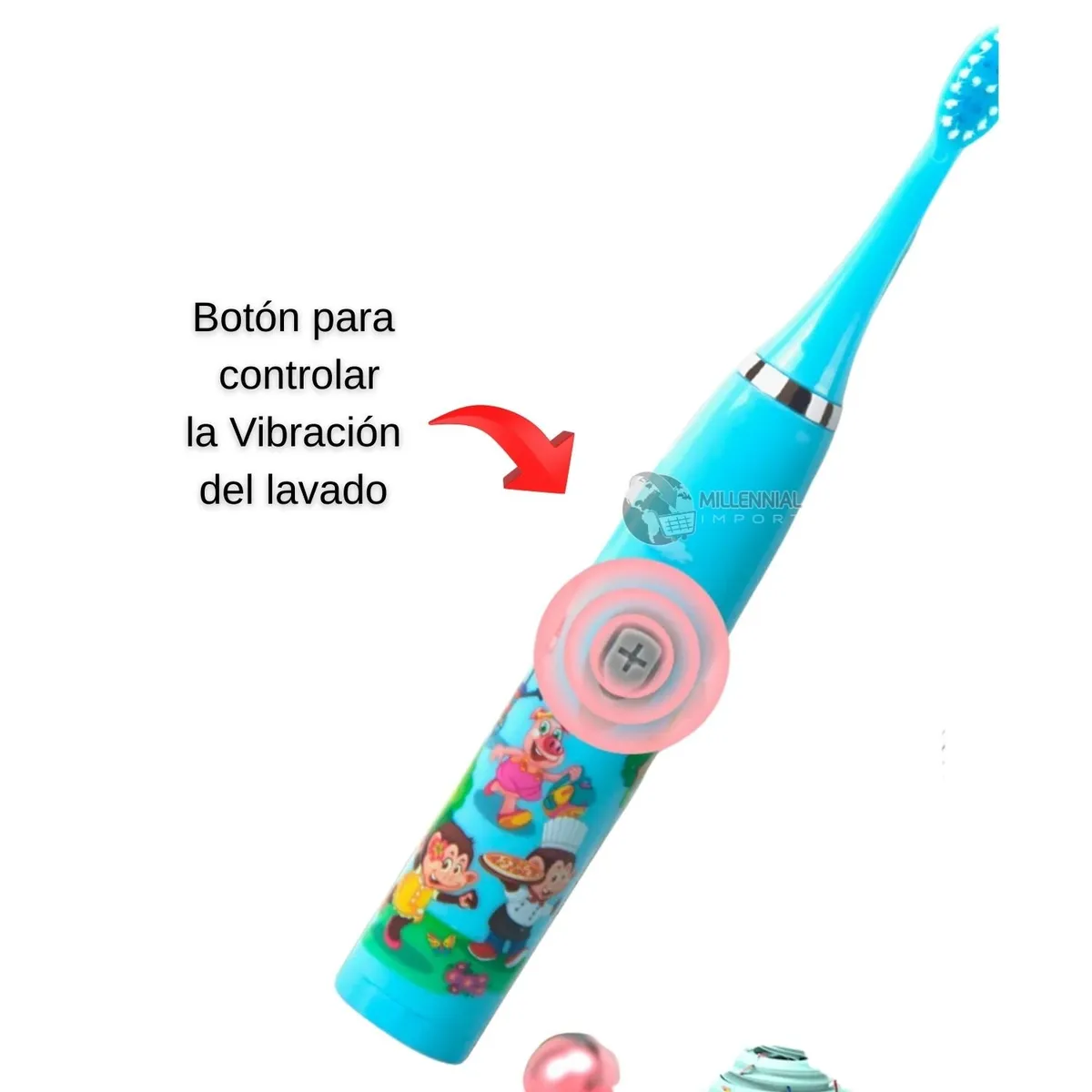 GENERICO - Cepillo de Dientes Inteligente Ultrasónico para Niño